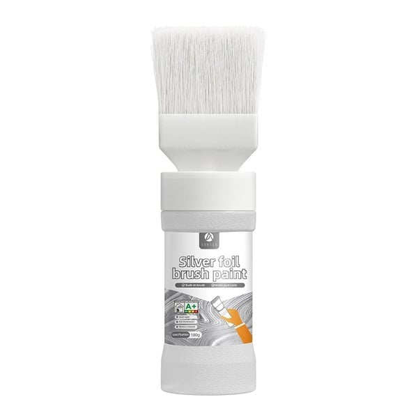 π¨ Water-Based Metallic Silver Paint with Built-in Brush