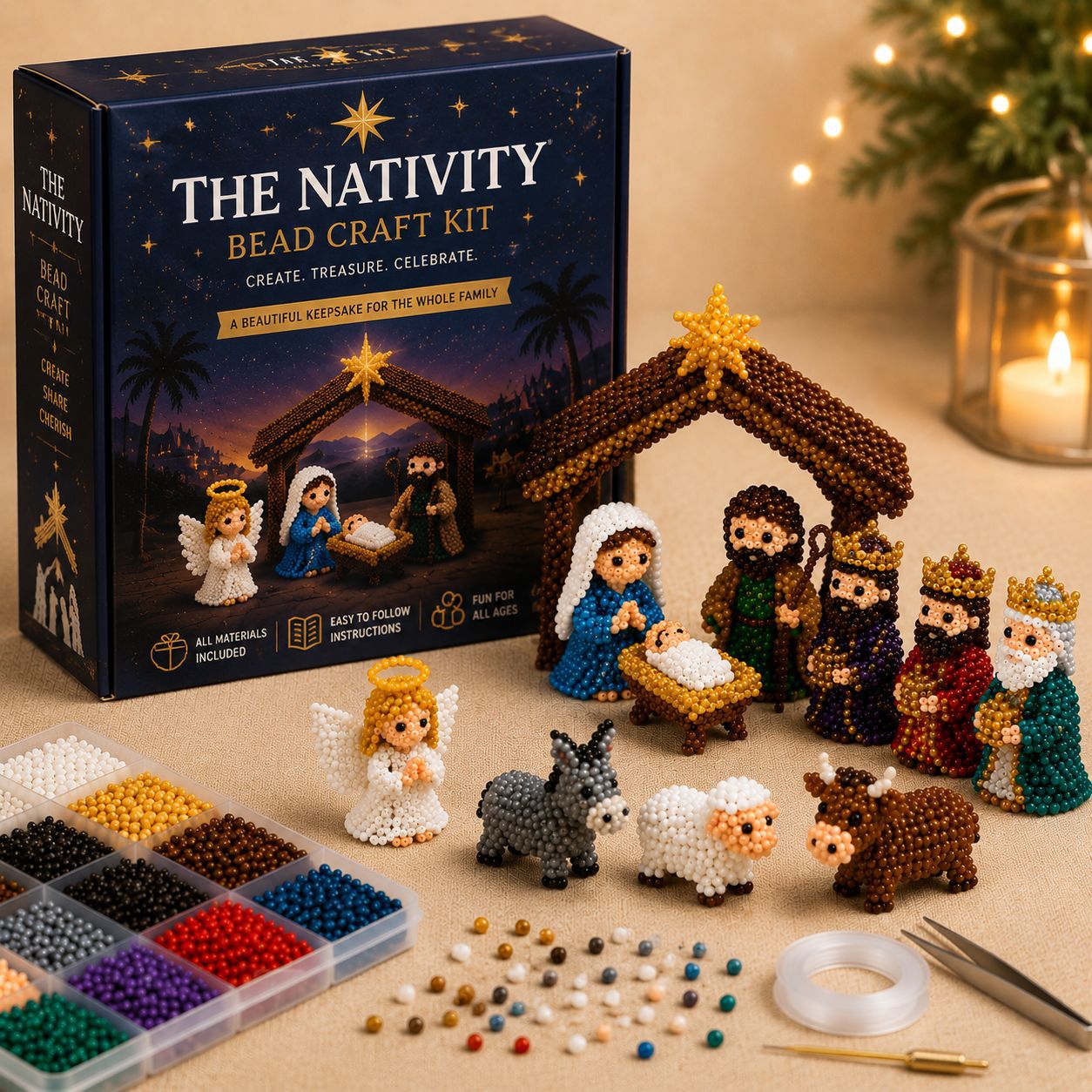 Mini 3D Beaded Animal Craft Kit