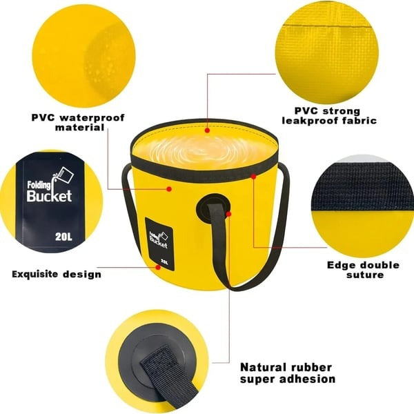 💦Portable Foldable Water Bucket - Perfect for Fishing, Camping, Traveling!