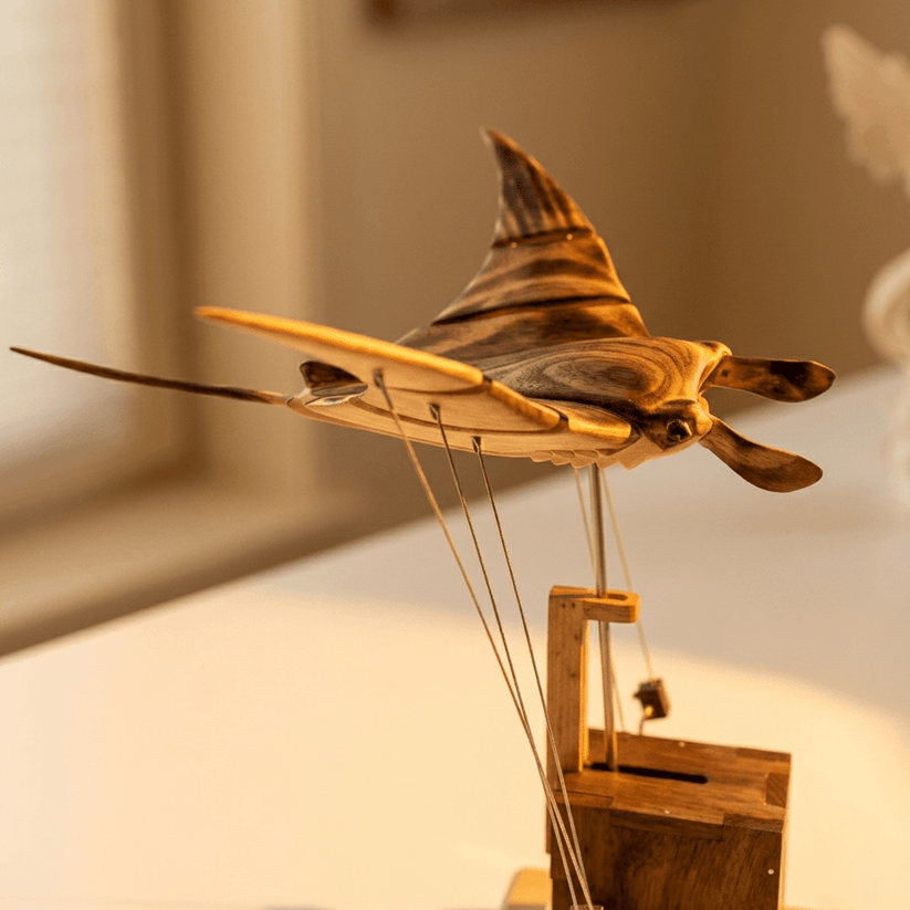 Inexcepted Wooden Manta Ray — Perfect for Anyone Who Needs Peace