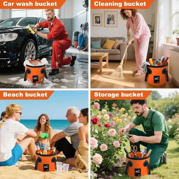 💦Portable Foldable Water Bucket - Perfect for Fishing, Camping, Traveling!