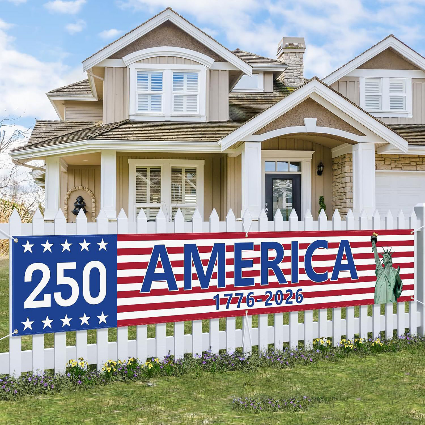 250th Anniversary American Banner Flag