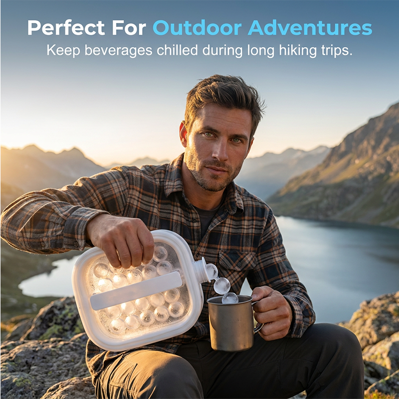 Portable Silicone Ice Ball Maker Bottle 🧊