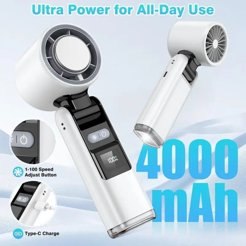 Turbo Ice-Cooling Fan – Stay Cool Anywhere You Go!
