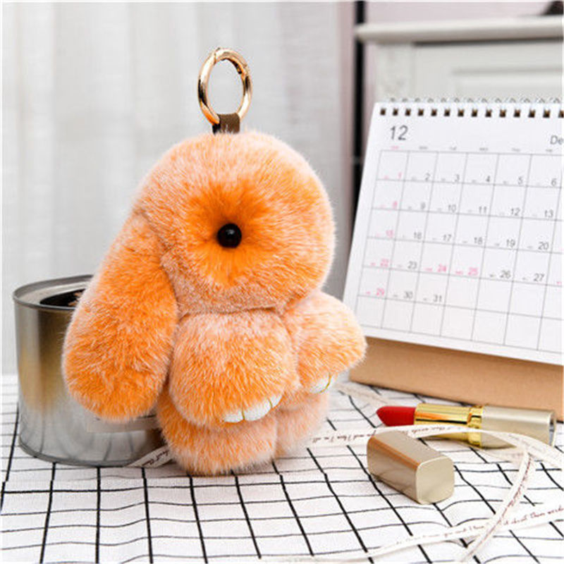 Handmade Plush Bunny Keychain
