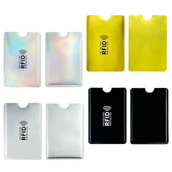 🛡️ 8PK RFID Card Sleeves — Anti-Theft ID Protectors