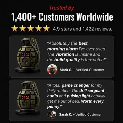 🔥💣Grenade Alarm Clock
