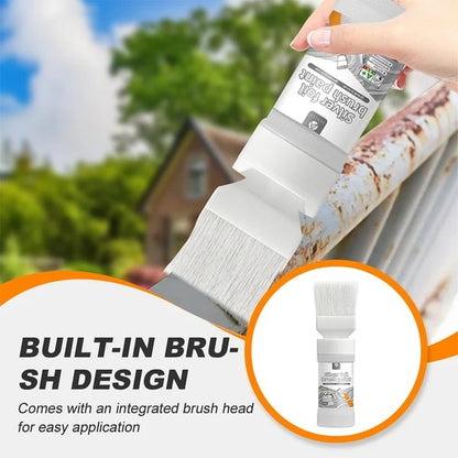 🎨 Water-Based Metallic Silver Paint with Built-in Brush