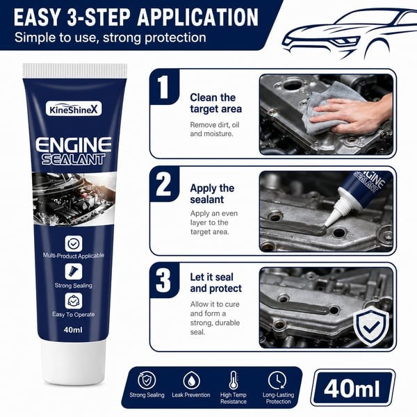 ⚙️ High-Temp Engine Sealant — Multi-Purpose Permanent Leak Repair