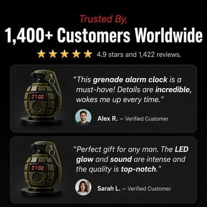 🔥💣Grenade Alarm Clock