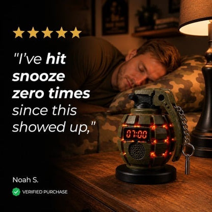 💣Grenade Alarm Clock