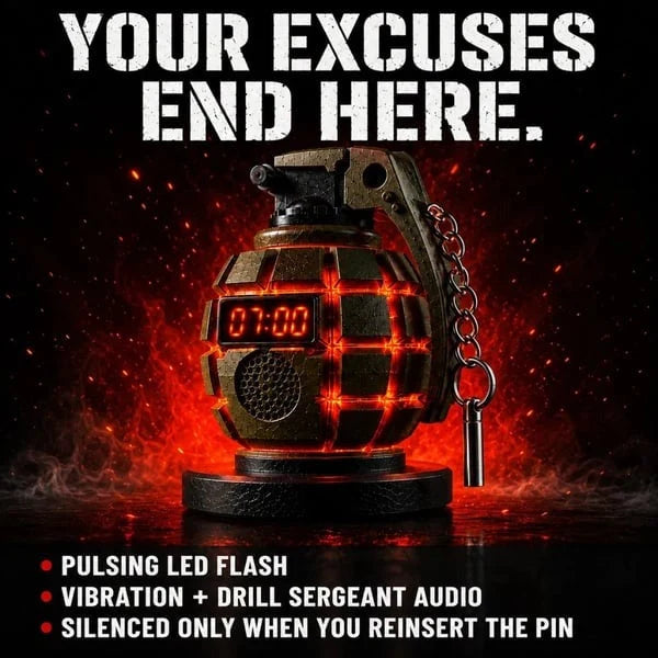 🔥💣Grenade Alarm Clock