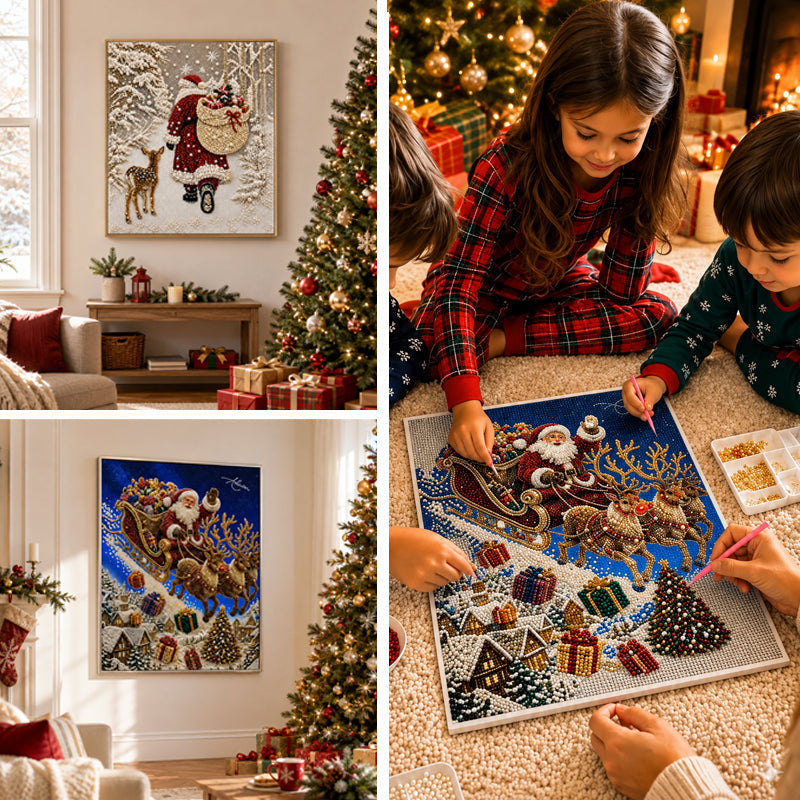 Christmas Reindeer Diamond Painting Art Kit