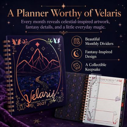 🌙A Court of Thorns and Roses: Velaris 2027 Weekly Planner