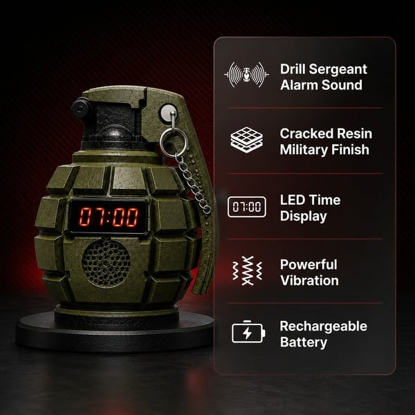 💣Grenade Alarm Clock