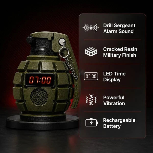 🔥💣Grenade Alarm Clock