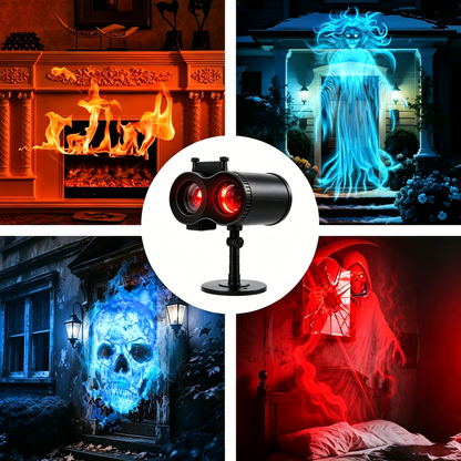 🔥Halloween Skull Dynamic Light 10 Unique HD Projection Patterns