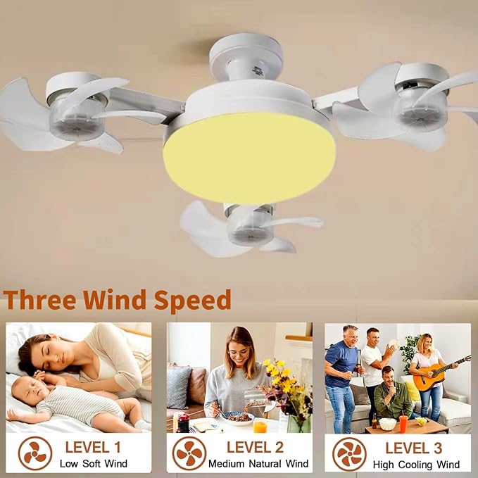 Ceiling Fans with Lights and Remote