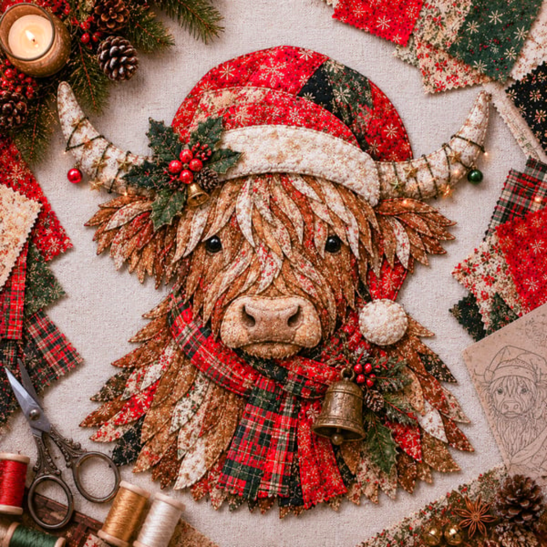 🎅Christmas Patchwork Fabric DIY Decor Kit