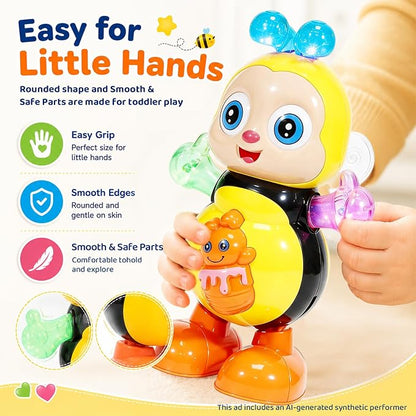 🐝Electric Dancing Bee Toy – Interactive Light & Music Fun