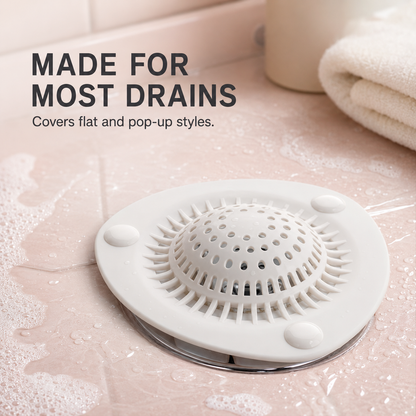 🕳️Hair Catcher Drain Covers – Keep Your Shower Drain Clear