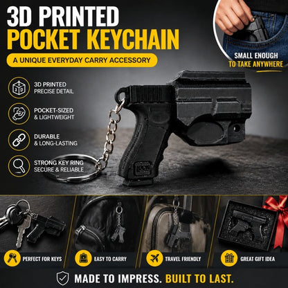 🔑 2026 3D Novelty Keychain — Pocket-Style & Cool