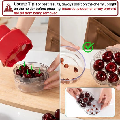 🍒Cherry Pitter Tool: Multi-functional 7-Hole Core Remover for Jam Making🍯