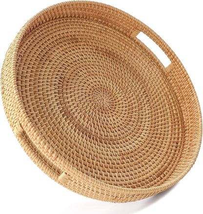 EcoRattan Circular Serving Tray