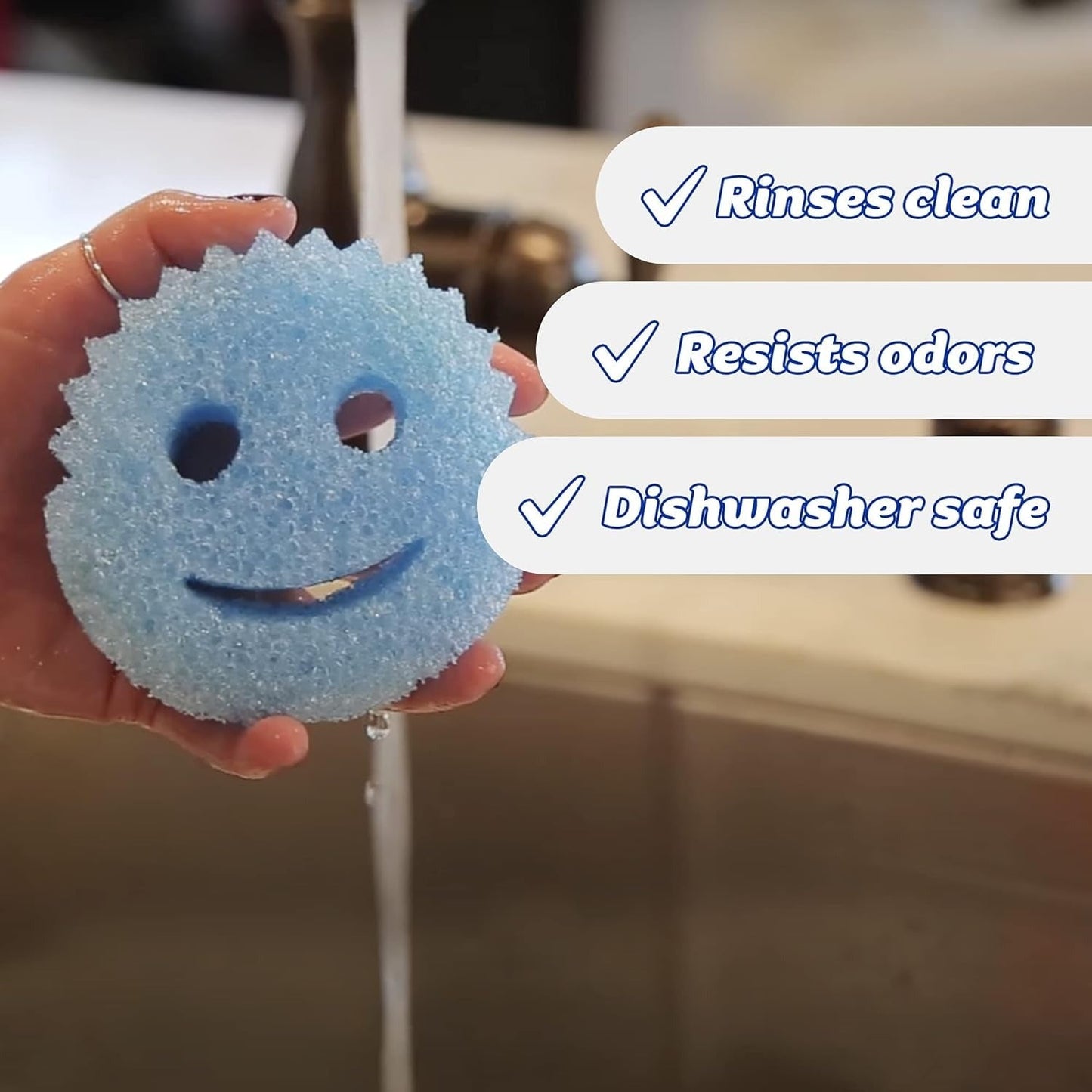 3PC Multipurpose Dish Sponges for Kitchen