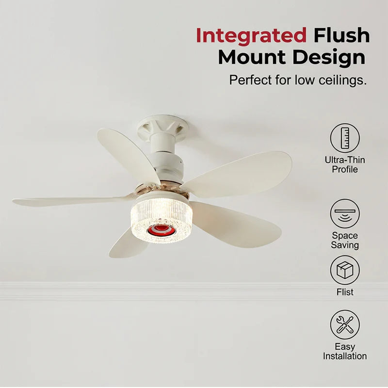 Smart 3-in-1 Ceiling Fan – RGB Light & Bluetooth Speaker
