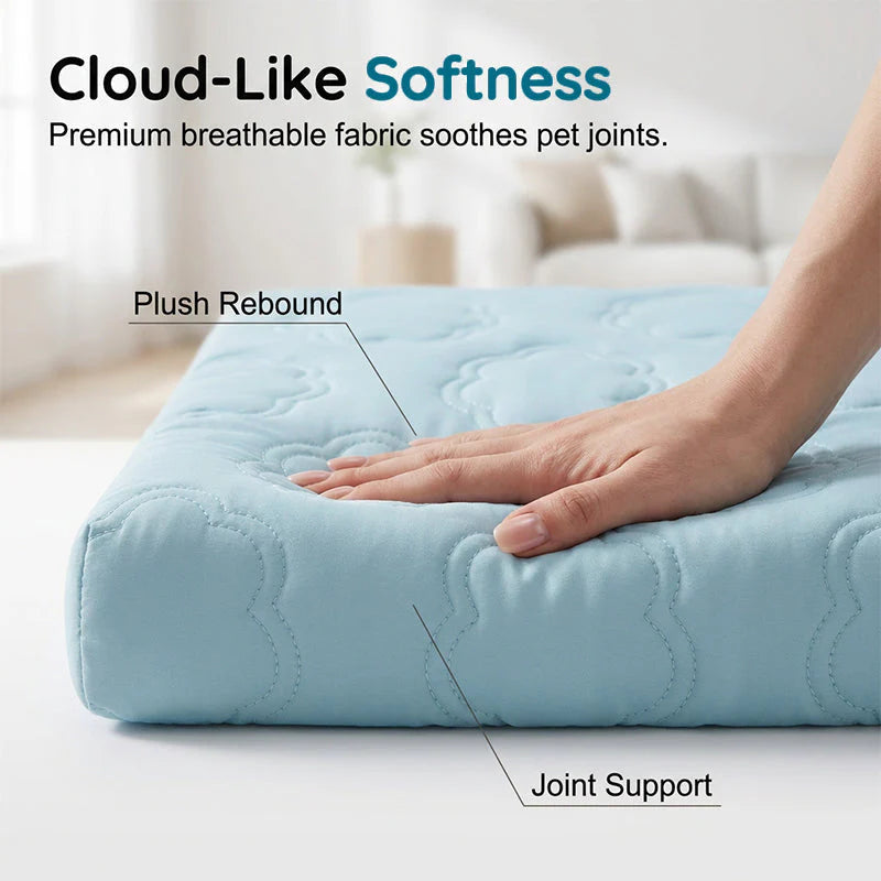 Pressure-Activated Cooling Pad – Non-Toxic Ice Silk Mat for Dogs & Cats