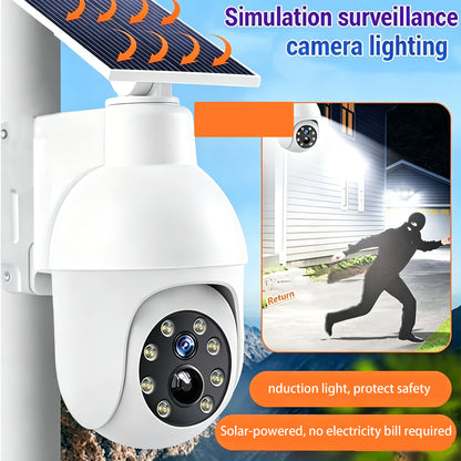 Solar Light LED Wall Lamp Security Dummy Camera